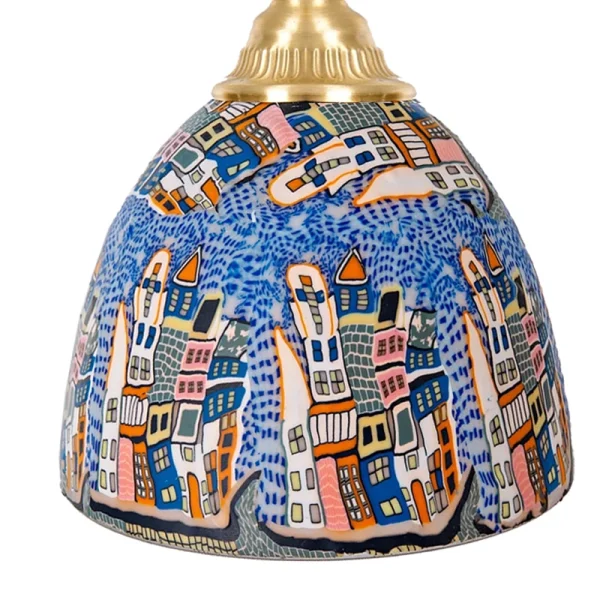 Colorful Sea Shell Mosaic Pendant Lights Bedroom Dining Room Kitchen Bar Hanging Lamp Home Decor Chandelier Suspension Luminaire - Image 2