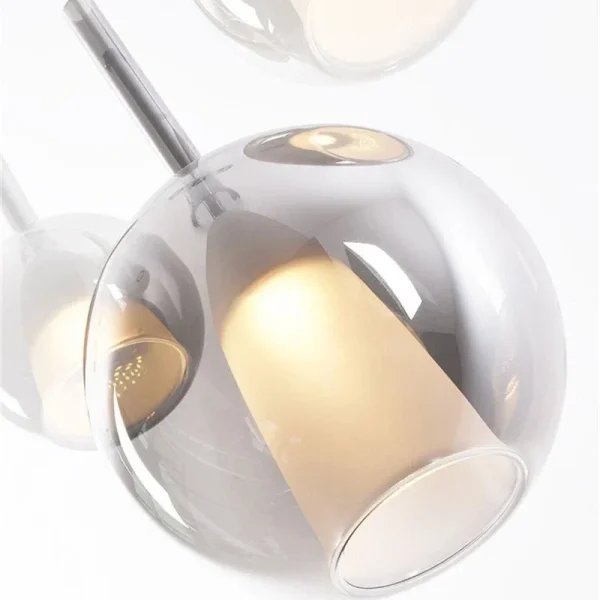 Italian Gradient Glass Bubble Pendant Lights LED Chandeliers for Living Dining Room Island Staircase Bedside Home Decor Lighting - Image 6
